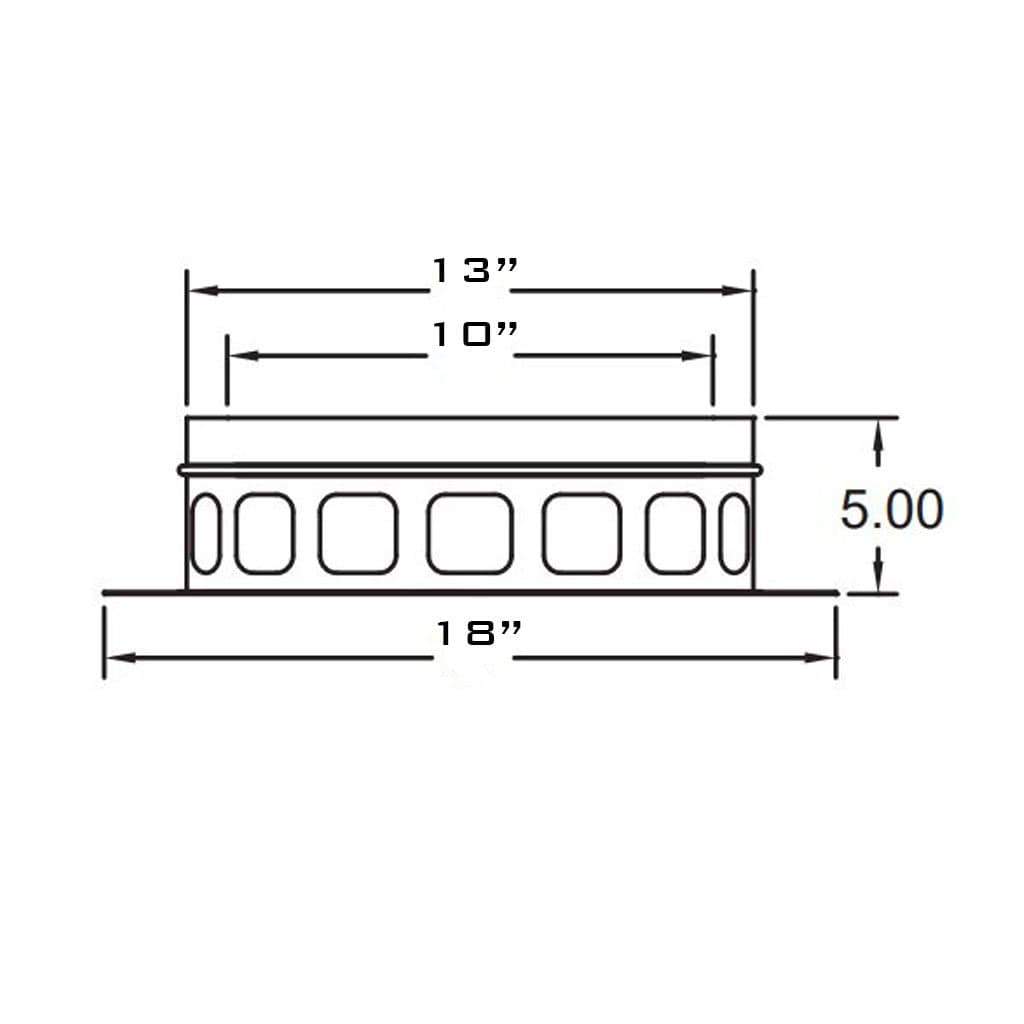 Metal-Fab 10" Diameter Air-Cooled Temp Guard Anchor Plate