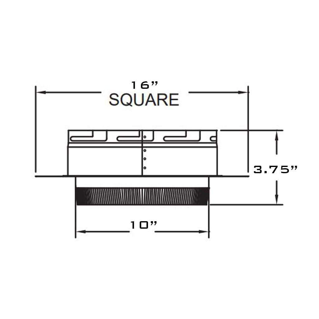Metal-Fab 10" Inner Diameter Temp Guard Anchor Plate