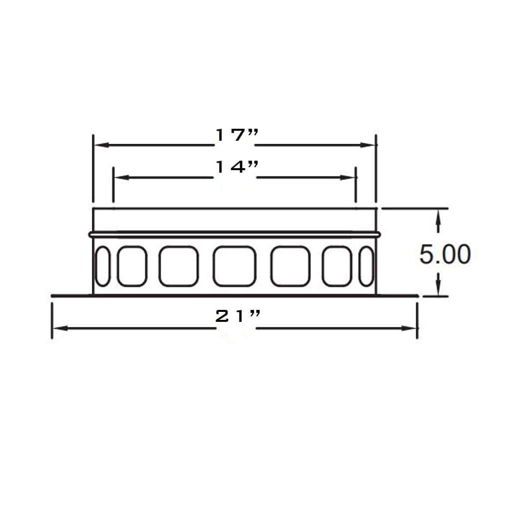 Metal-Fab 14" Diameter Air-Cooled Temp Guard Anchor Plate