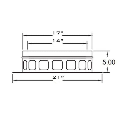 Metal-Fab 14" Diameter Air-Cooled Temp Guard Anchor Plate
