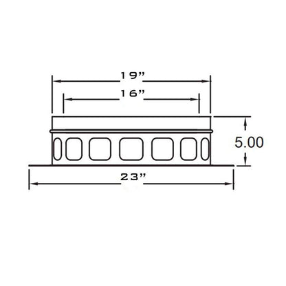 Metal-Fab 16" Diameter Air-Cooled Temp Guard Anchor Plate