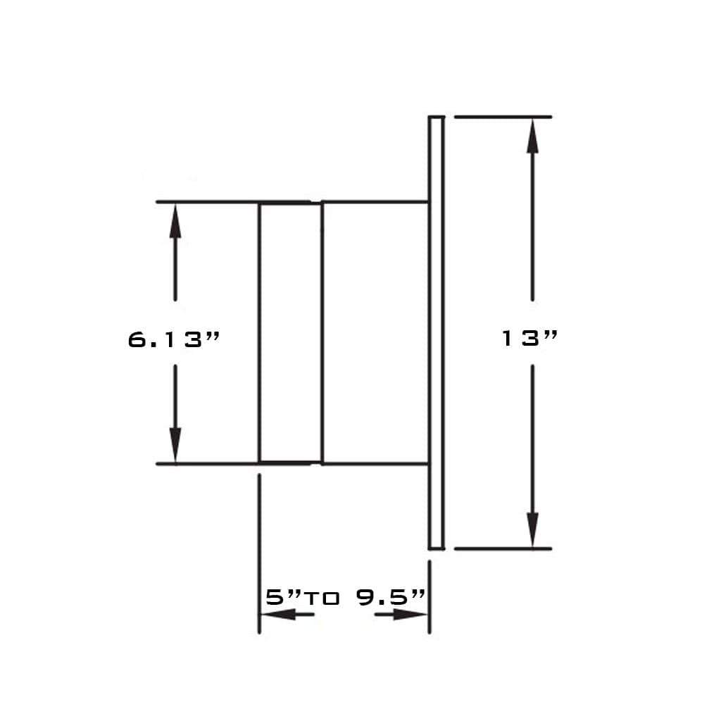Metal-Fab 3" Diameter L-Vent Wall Pass Thru Kit