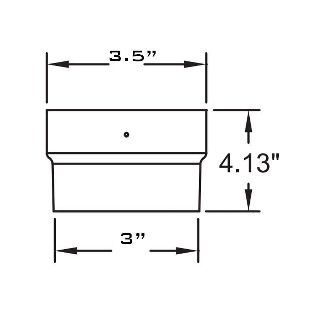Metal-Fab 3" Diameter Standard Flex Connector