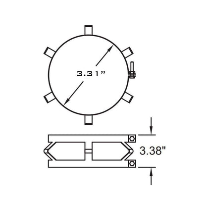 Metal-Fab 3" Diameter SuperFlex Spacer
