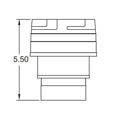 Metal-Fab 3" to 4" Diameter Type B-Vent active Hood Increaser