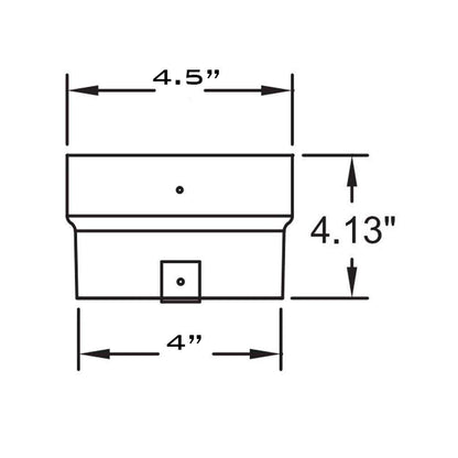 Metal-Fab 4" Diameter Standard Flex Connector With Full Bar