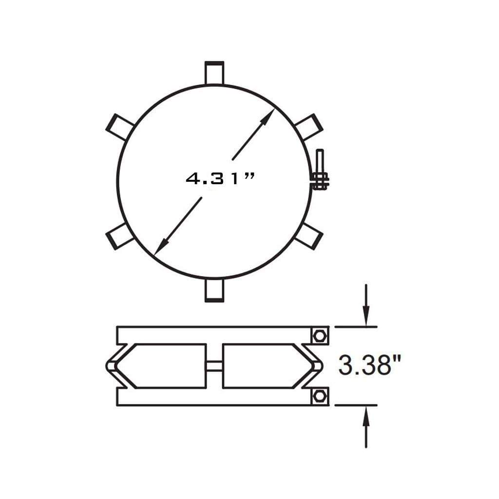 Metal-Fab 4" Diameter SuperFlex Spacer