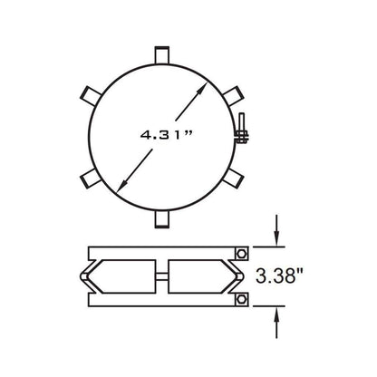 Metal-Fab 4" Diameter SuperFlex Spacer