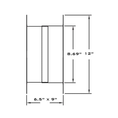 Metal-Fab 4" Direct Vent Adjustable Wall Thimble 6" - 11"