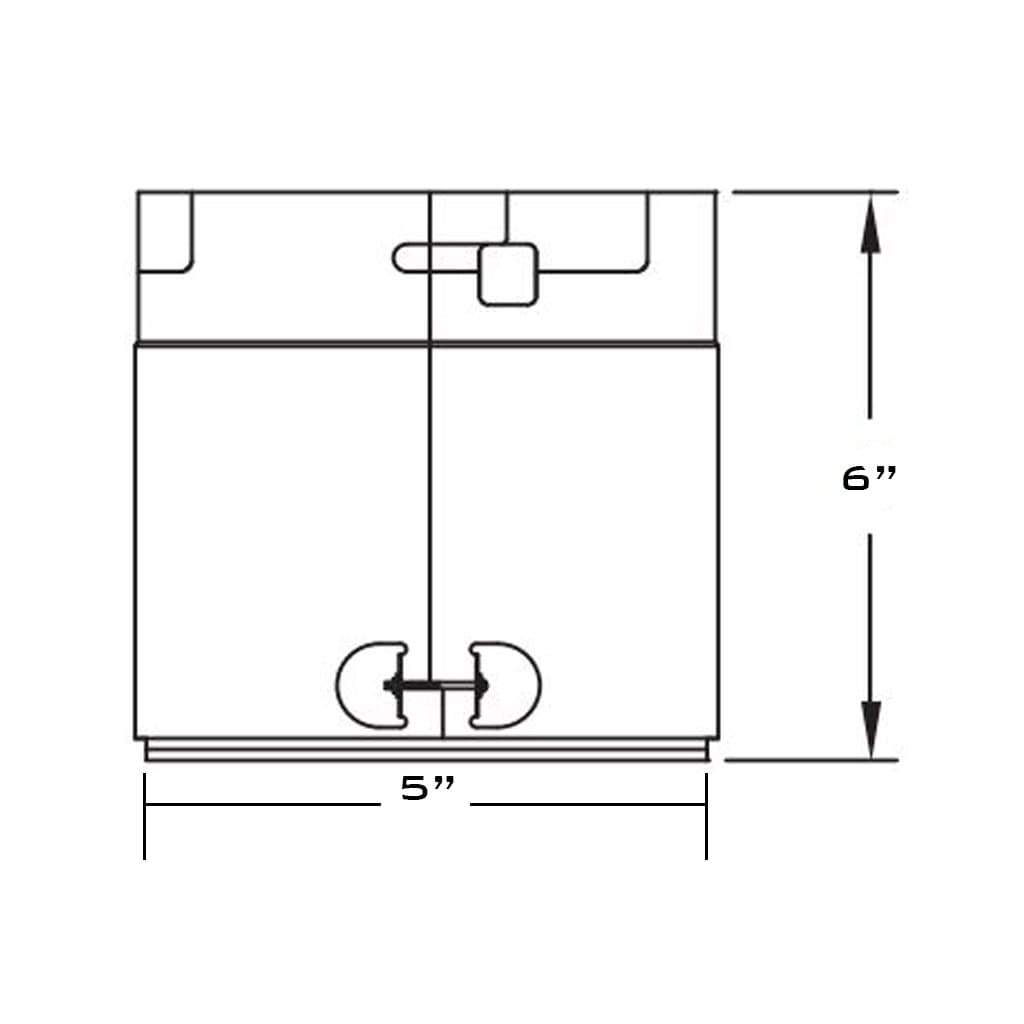 Metal-Fab 5" Diameter Type B-Vent Adapter