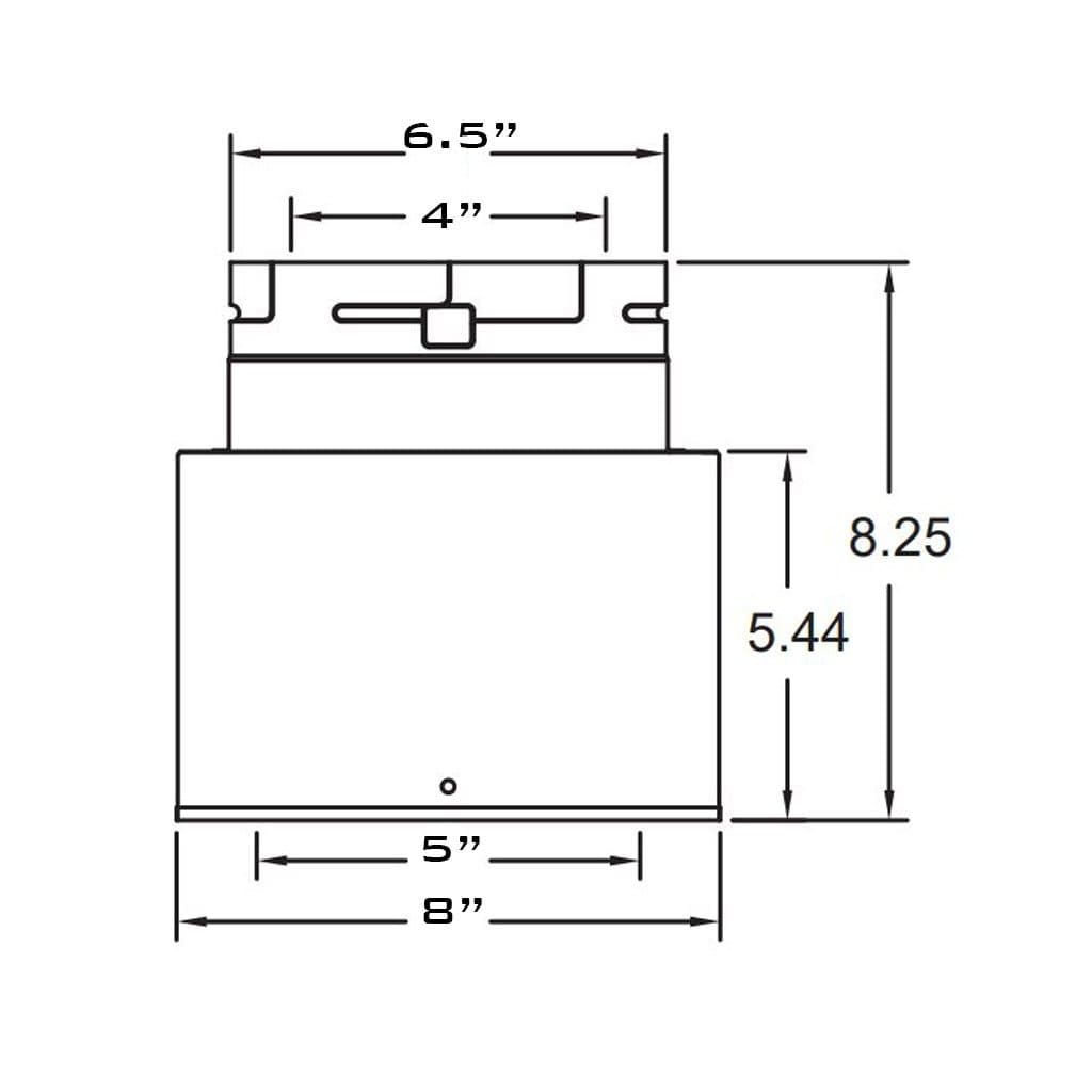 Metal-Fab 5" To 4" Inner Diameter Direct Vent Adapter