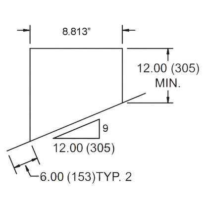 Metal-Fab 6" Diameter Corr/Guard Aluminum Fixed Pitch Flashing 9/12 Pitch