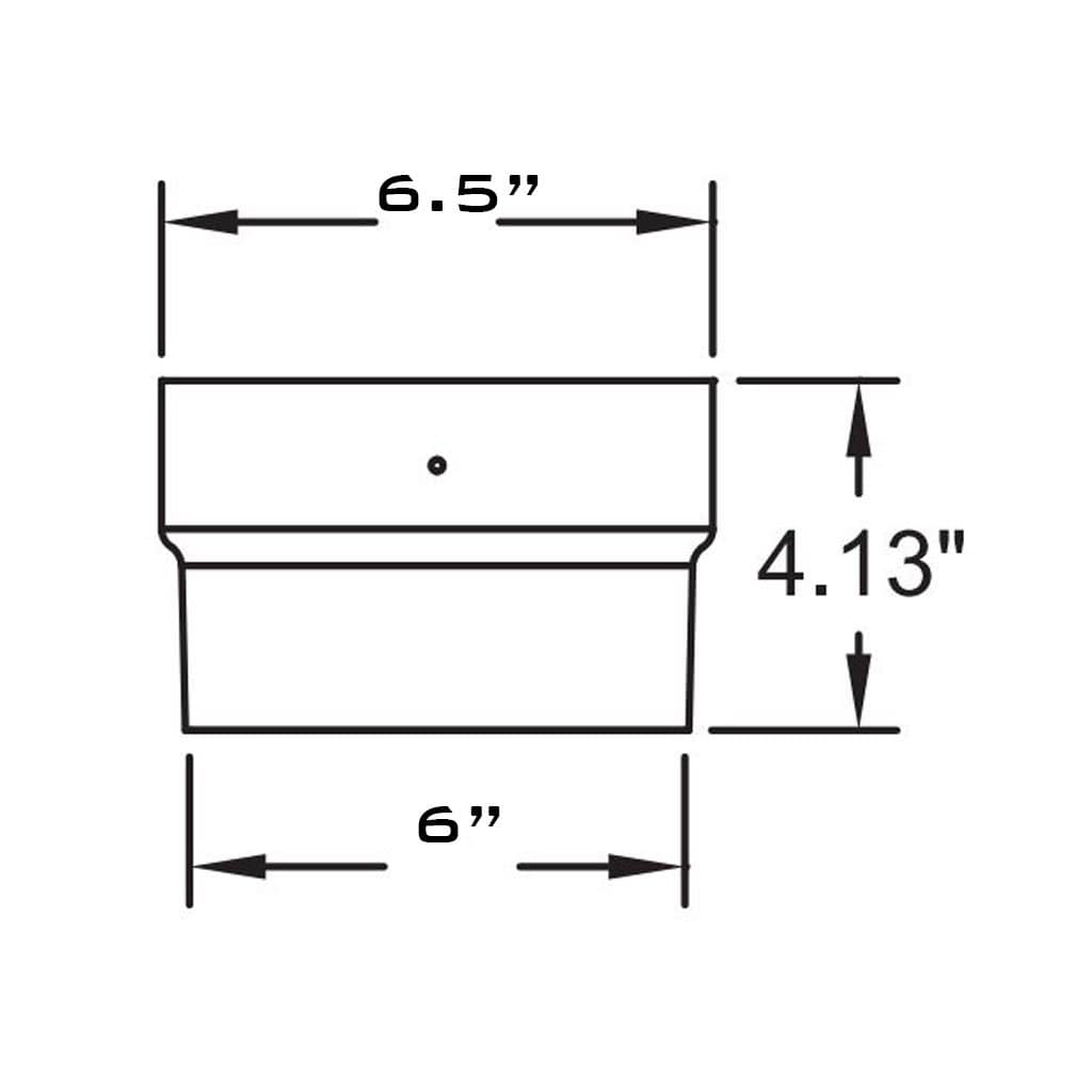 Metal-Fab 6" Diameter Standard Flex Connector