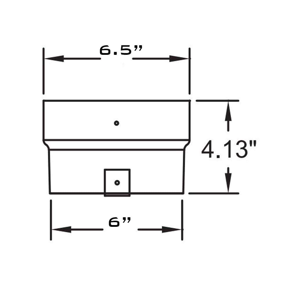 Metal-Fab 6" Diameter Standard Flex Connector With Pull Bar
