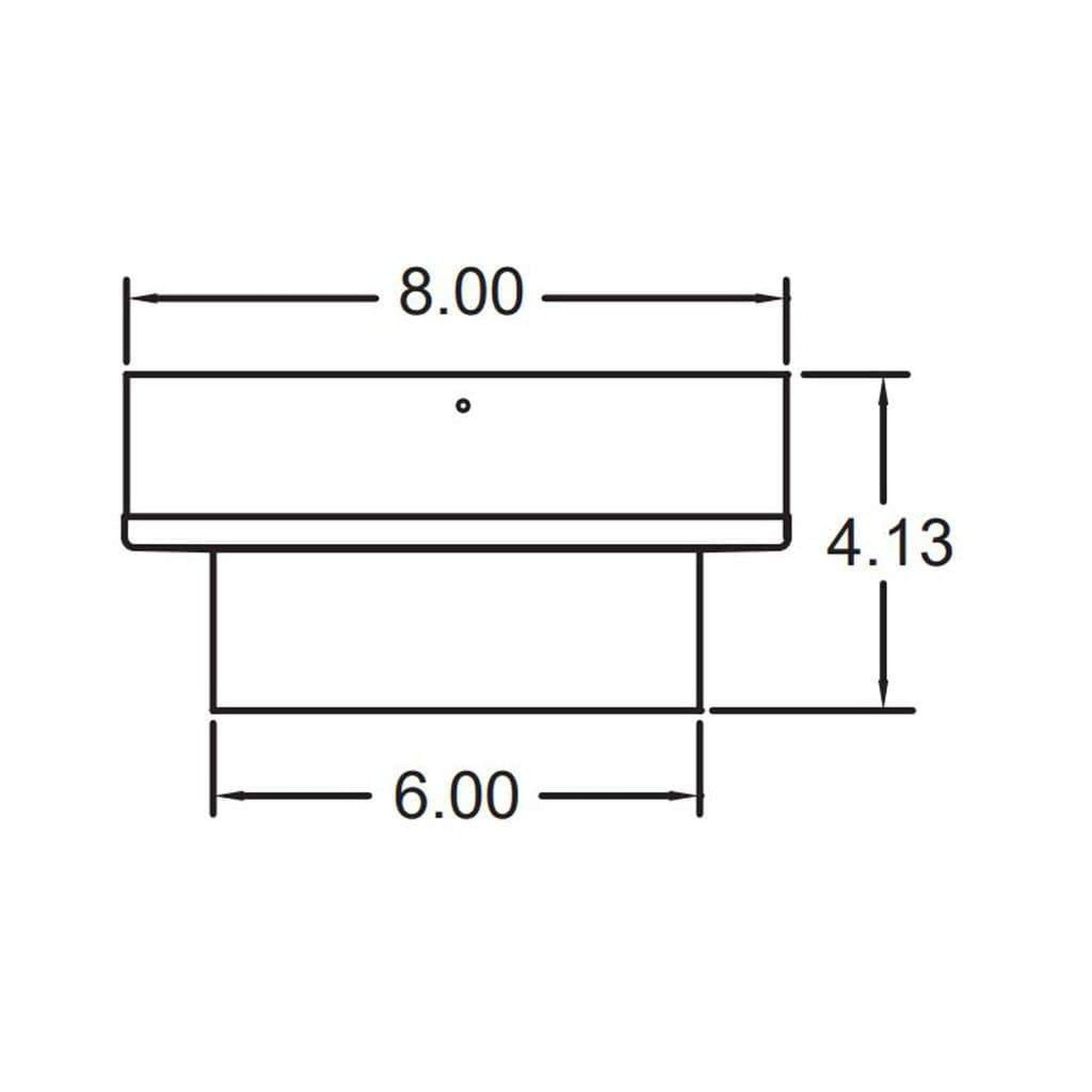 Metal-Fab 6" to 8" Black Double Wall Increaser