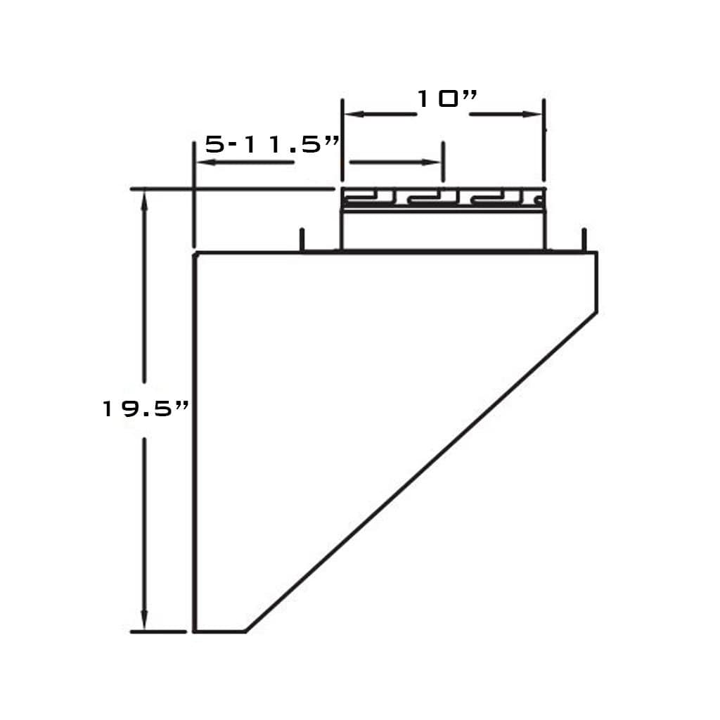 Metal-Fab 7" Inner Diameter Temp Guard Adjustable Wall Support/Adapter