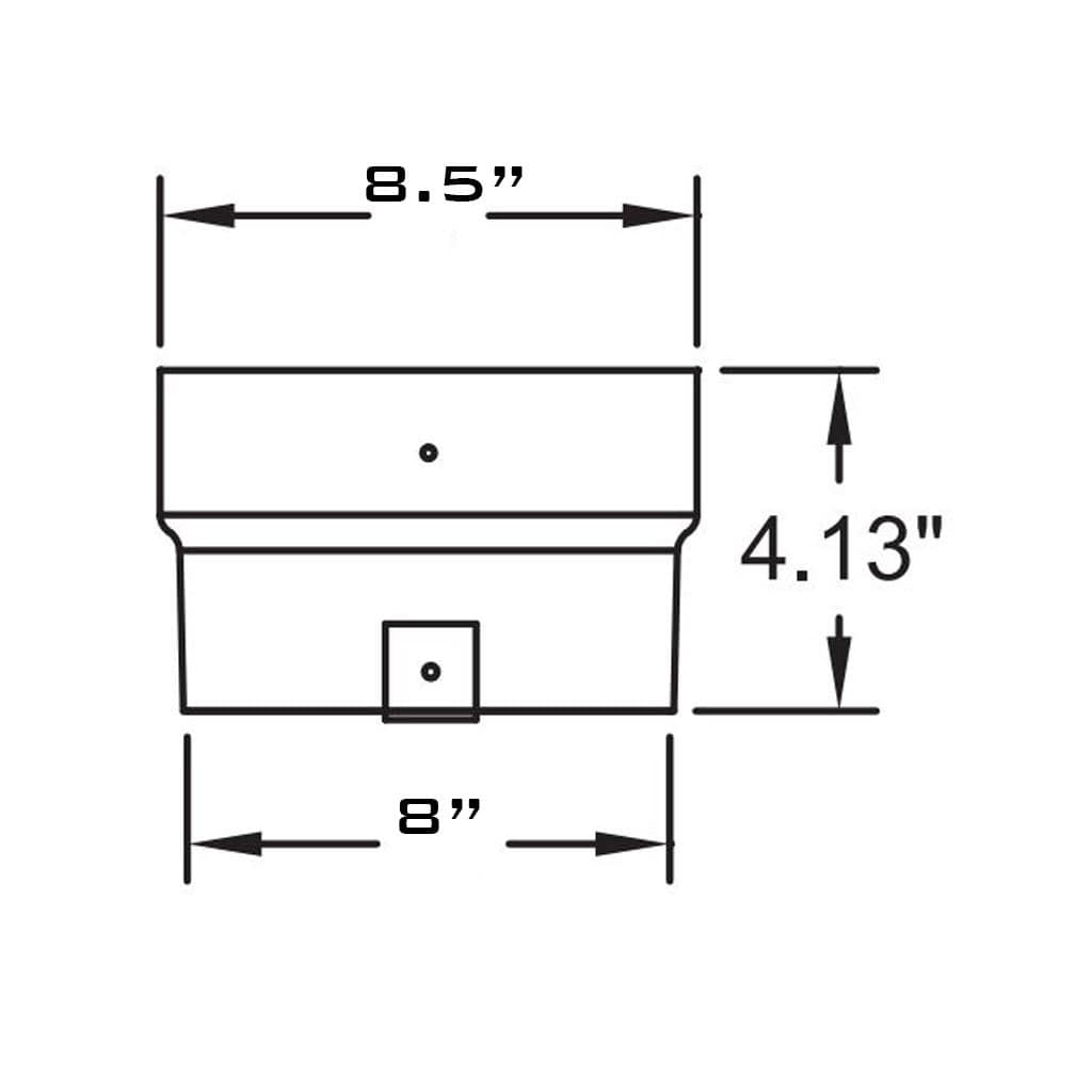 Metal-Fab 8" Diameter Standard Flex Connector With Pull Bar
