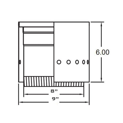 Metal-Fab 8" Inner Diameter Double Wall Stove Top Adapter