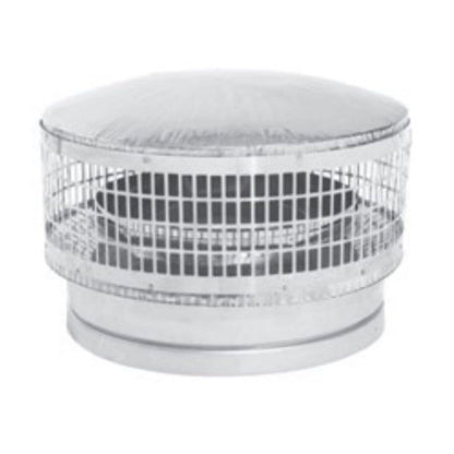Metal-Fab Air-Cooled Temp/Guard 12" Stainless Steel & Galvanized Chimney Cap