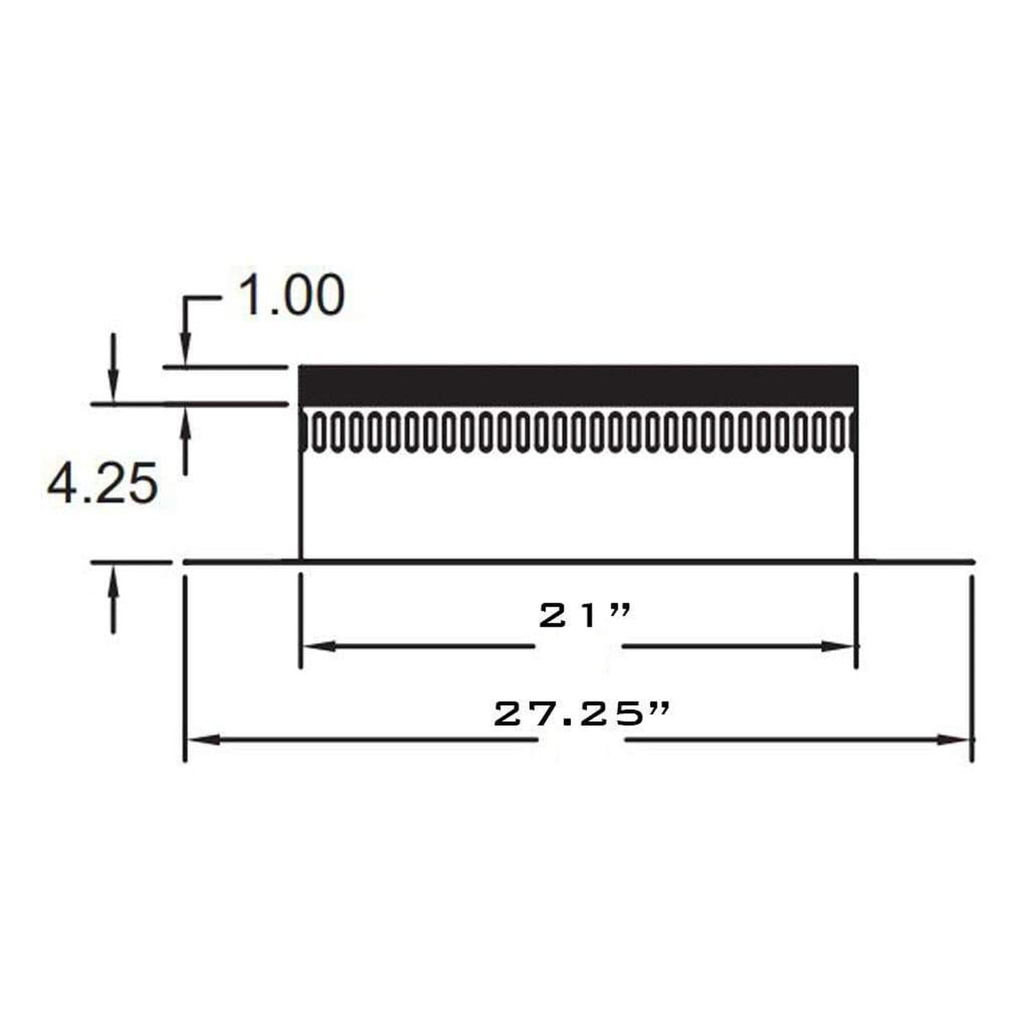 Metal-Fab Air-Cooled Temp/Guard 14" Chase Top Flashing