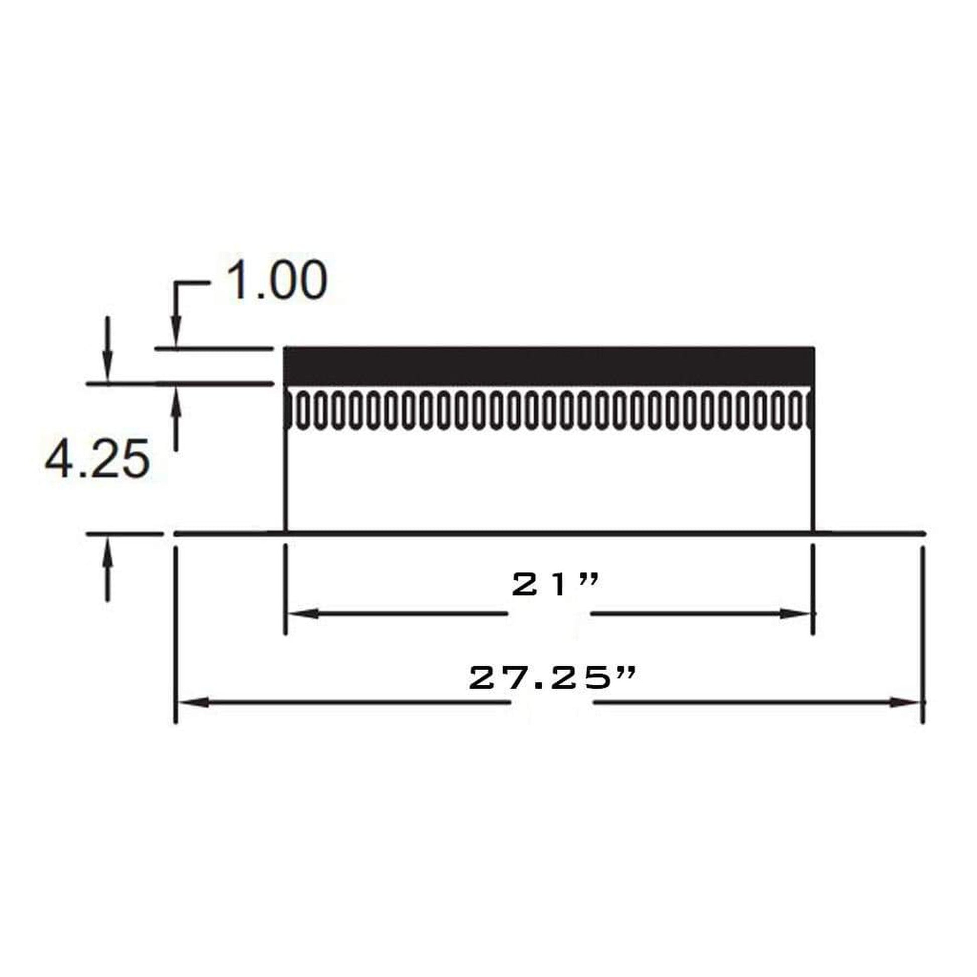 Metal-Fab Air-Cooled Temp/Guard 14" Chase Top Flashing