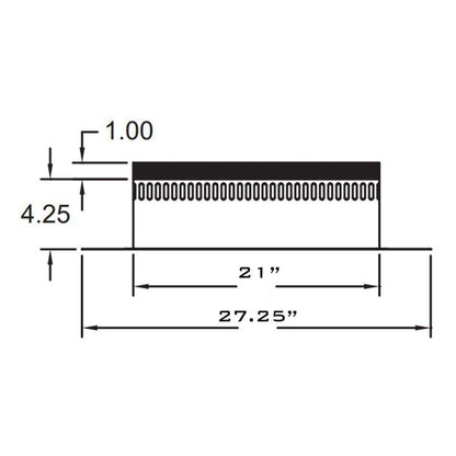 Metal-Fab Air-Cooled Temp/Guard 14" Chase Top Flashing