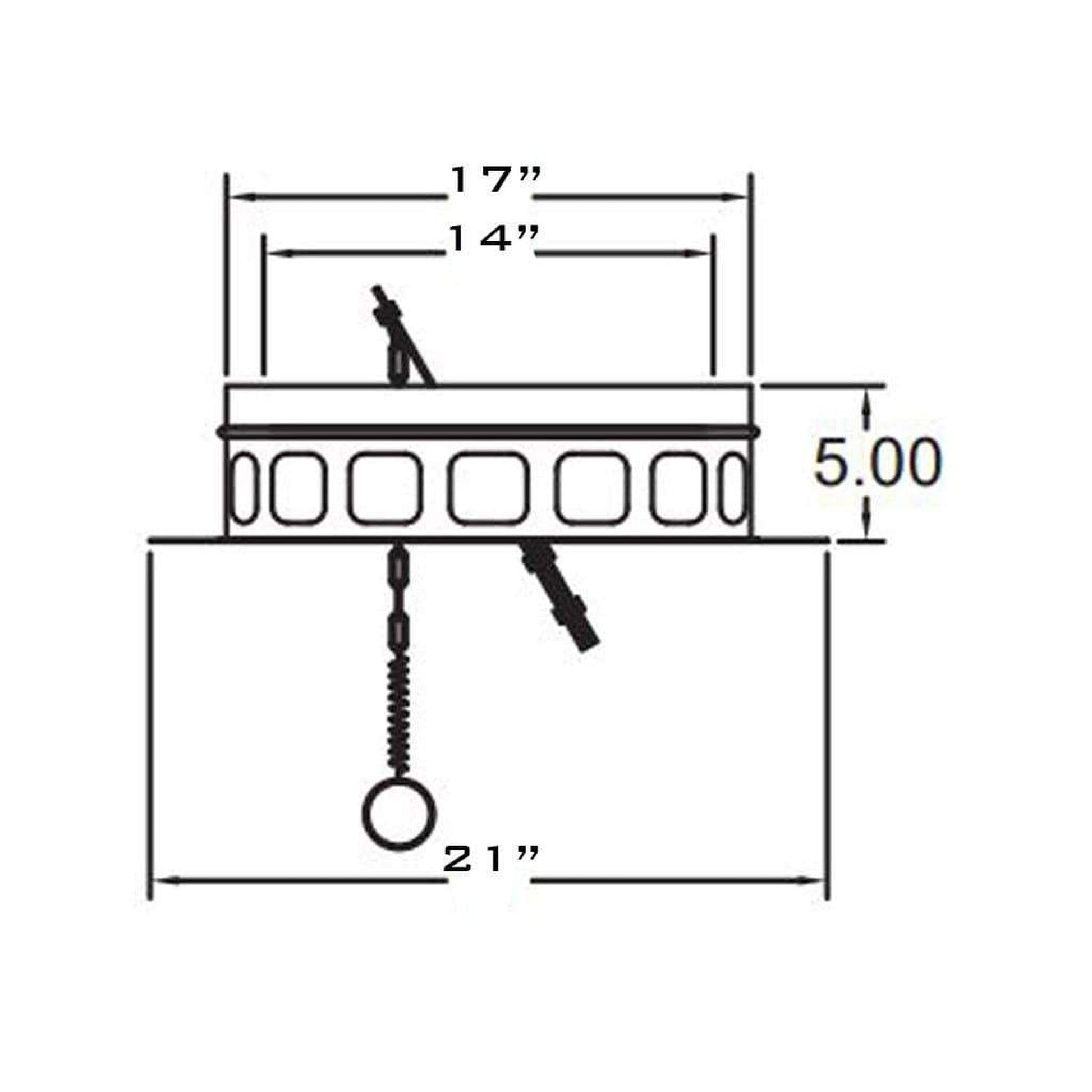 Metal-Fab Air-Cooled Temp/Guard 14" Diameter Anchor Plate With Damper