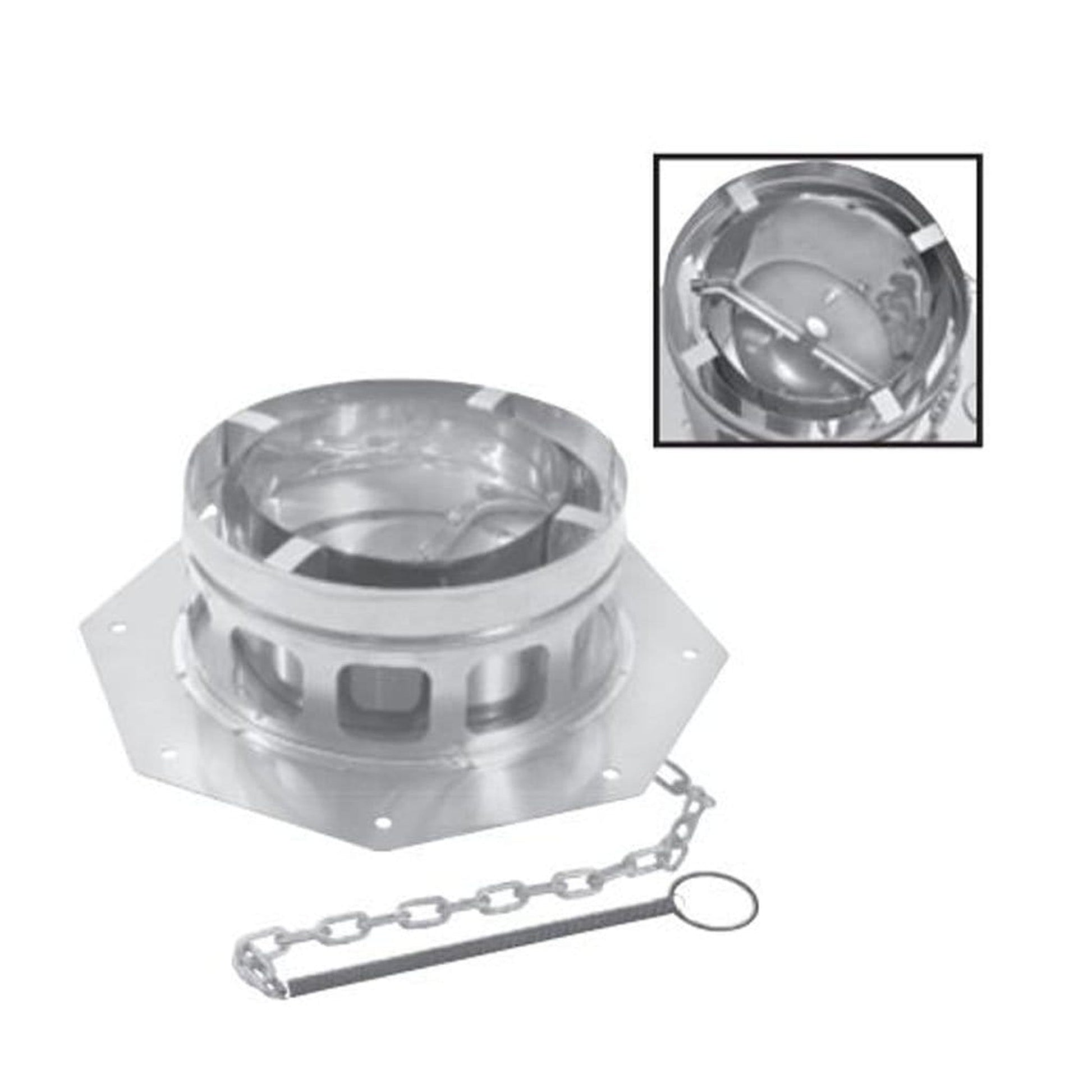 Metal-Fab Air-Cooled Temp/Guard 14" Diameter Anchor Plate With Damper