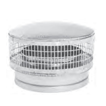 Metal-Fab Air-Cooled Temp/Guard 14" Stainless Steel & Galvanized Chimney Cap