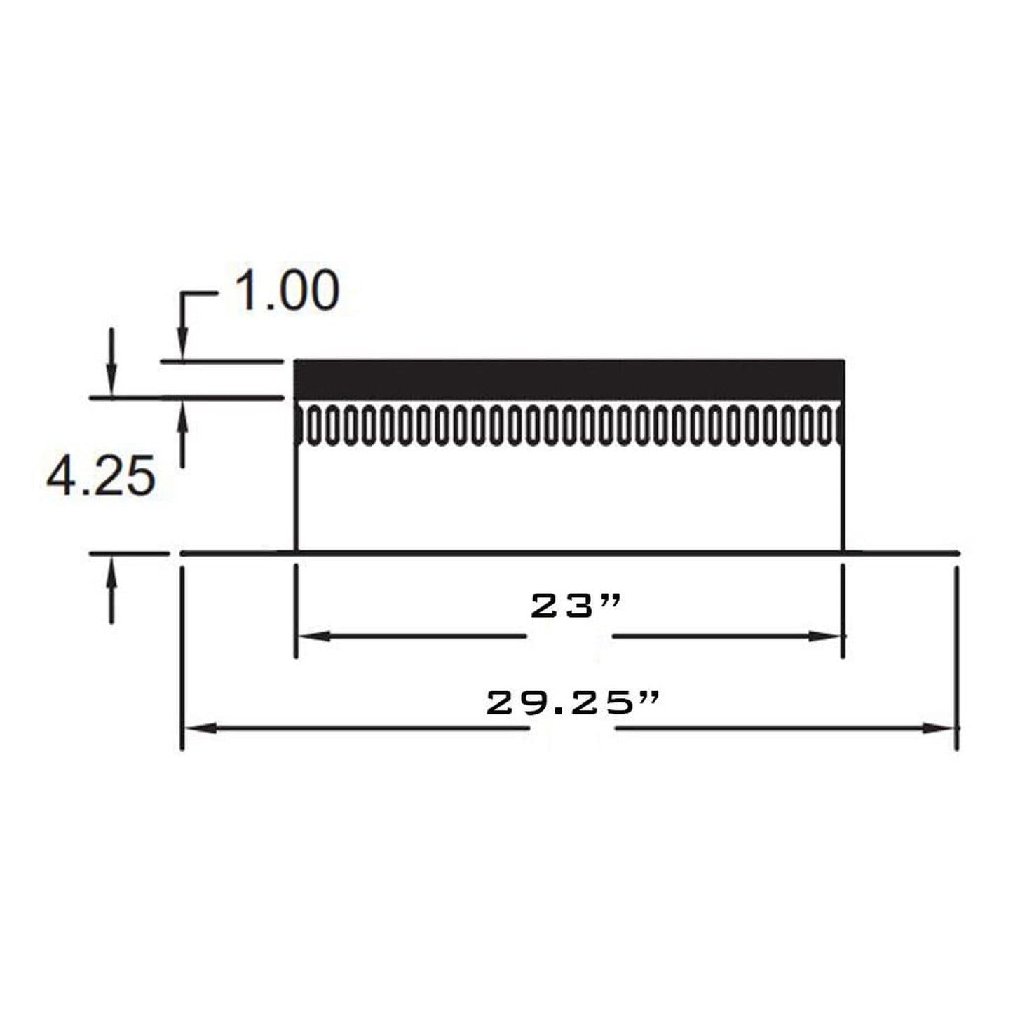 Metal-Fab Air-Cooled Temp/Guard 16" Chase Top Flashing