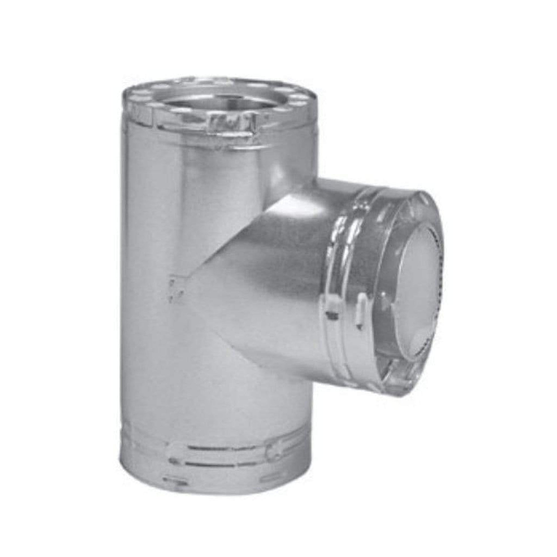 Metal-Fab All-Fuel Temp/Guard 10" x 21" Galvanized Insulated Tee With Tee Cap