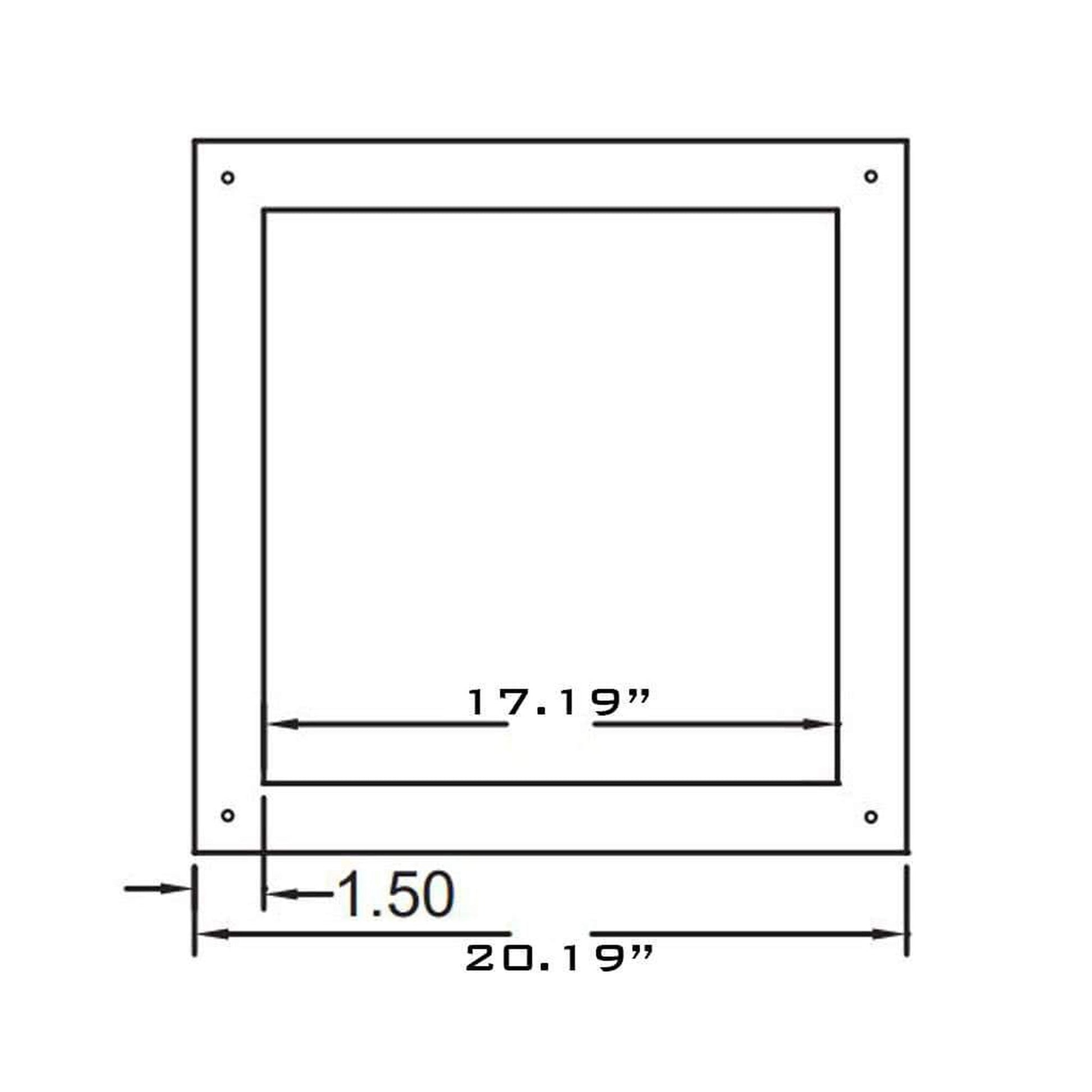 Metal-Fab All-Fuel Temp/Guard 10TGCST Black Ceiling Support Trim