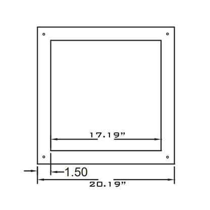 Metal-Fab All-Fuel Temp/Guard 10TGCST Black Ceiling Support Trim