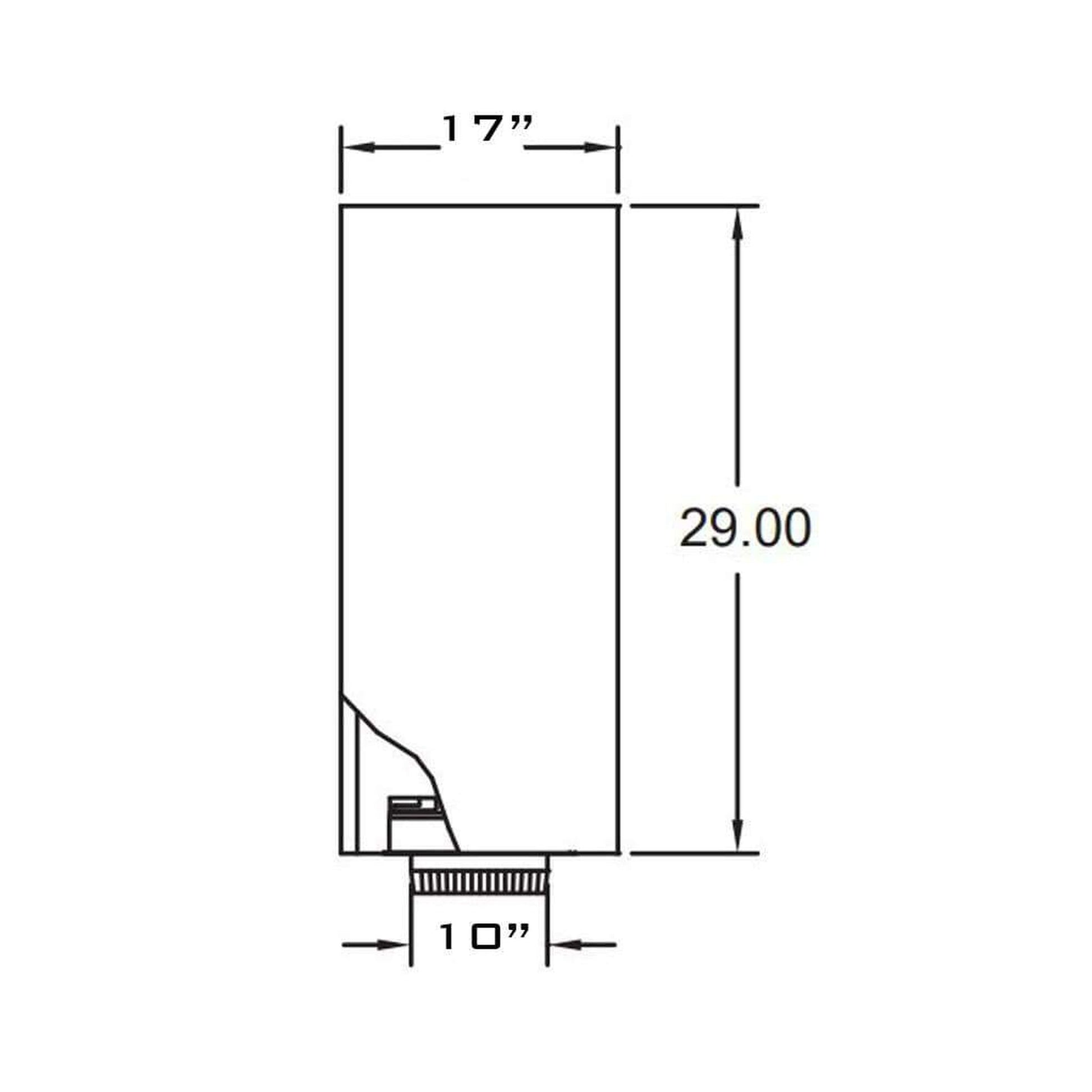 Metal-Fab All-Fuel Temp/Guard 10TGRS Black Roof Support With Trim
