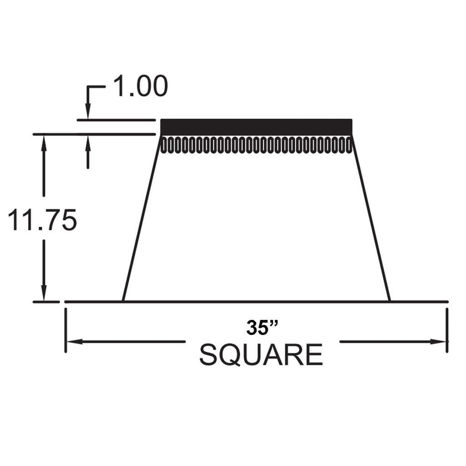 Metal-Fab All-Fuel Temp/Guard 16" 0/12 - 2/12 Flat Tall Cone Flashing
