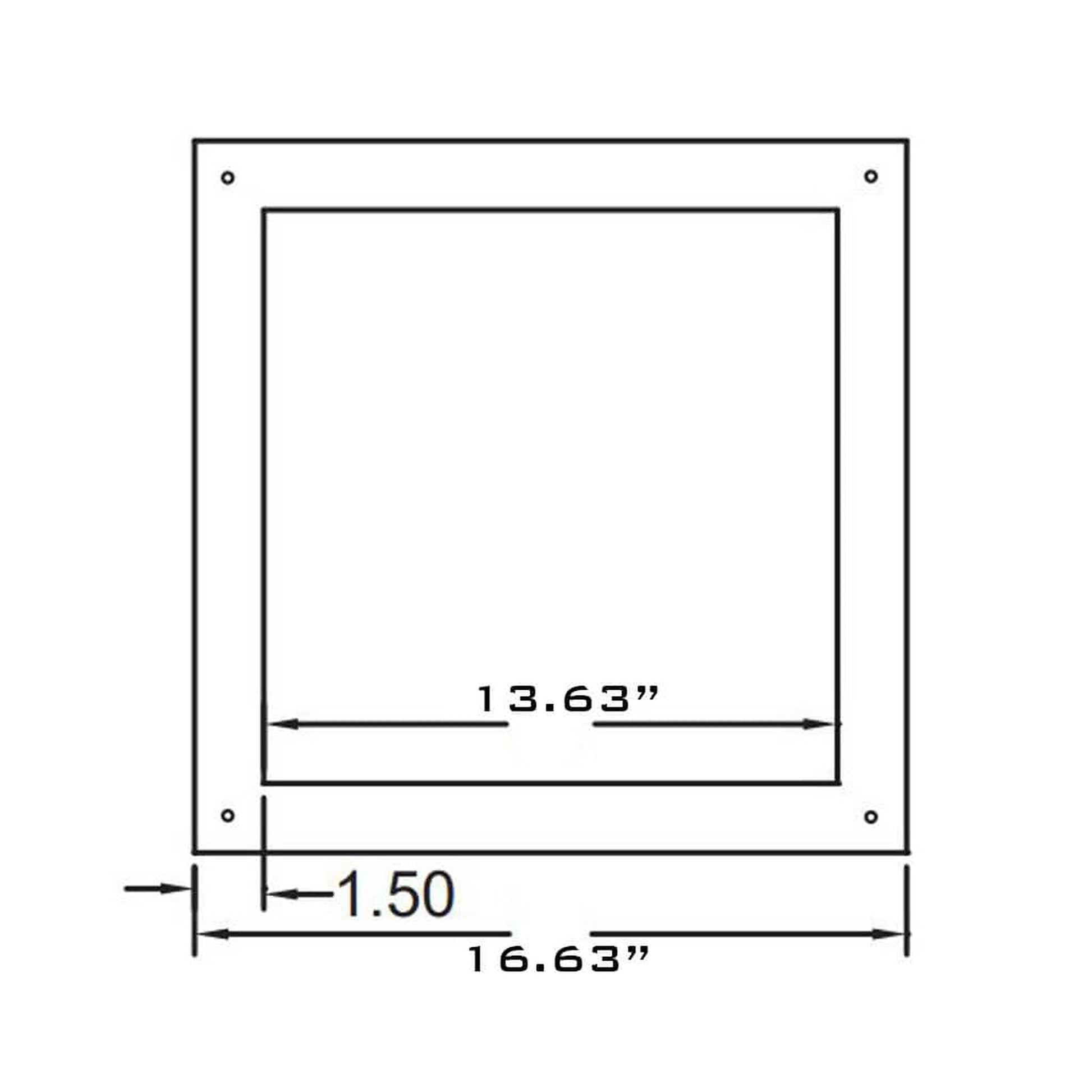 Metal-Fab All-Fuel Temp/Guard 7TGCST Black Ceiling Support Trim