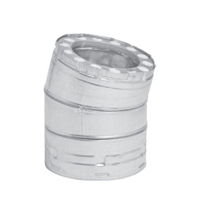 Metal-Fab All-Fuel Temp/Guard 8" x 15 Degree Galvanized Elbow