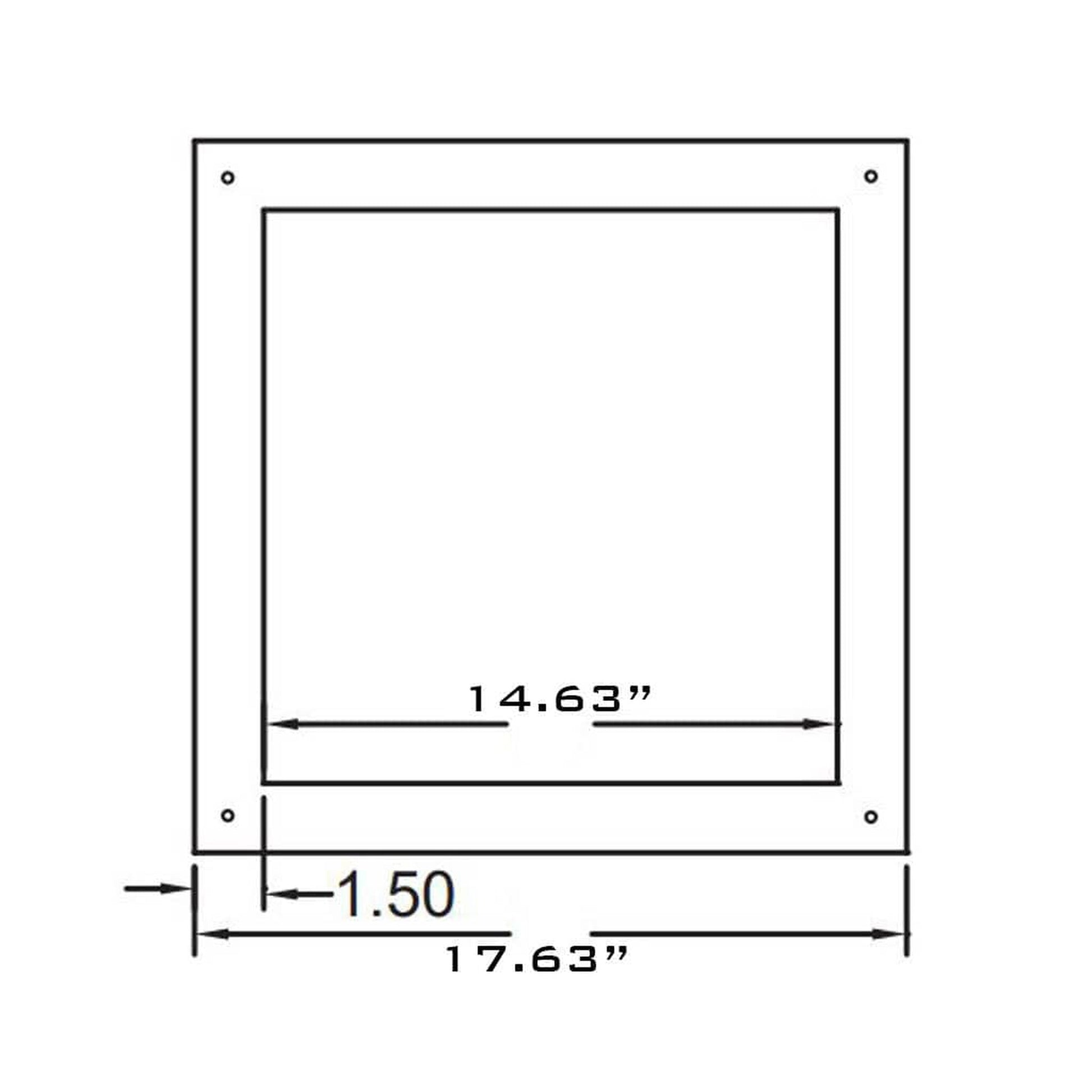 Metal-Fab All-Fuel Temp/Guard 8TGCST Black Ceiling Support Trim