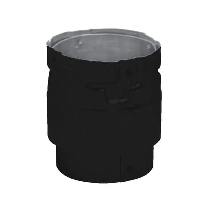 Metal-Fab Biomass Chimney 3" Black Standard Stove Adapter