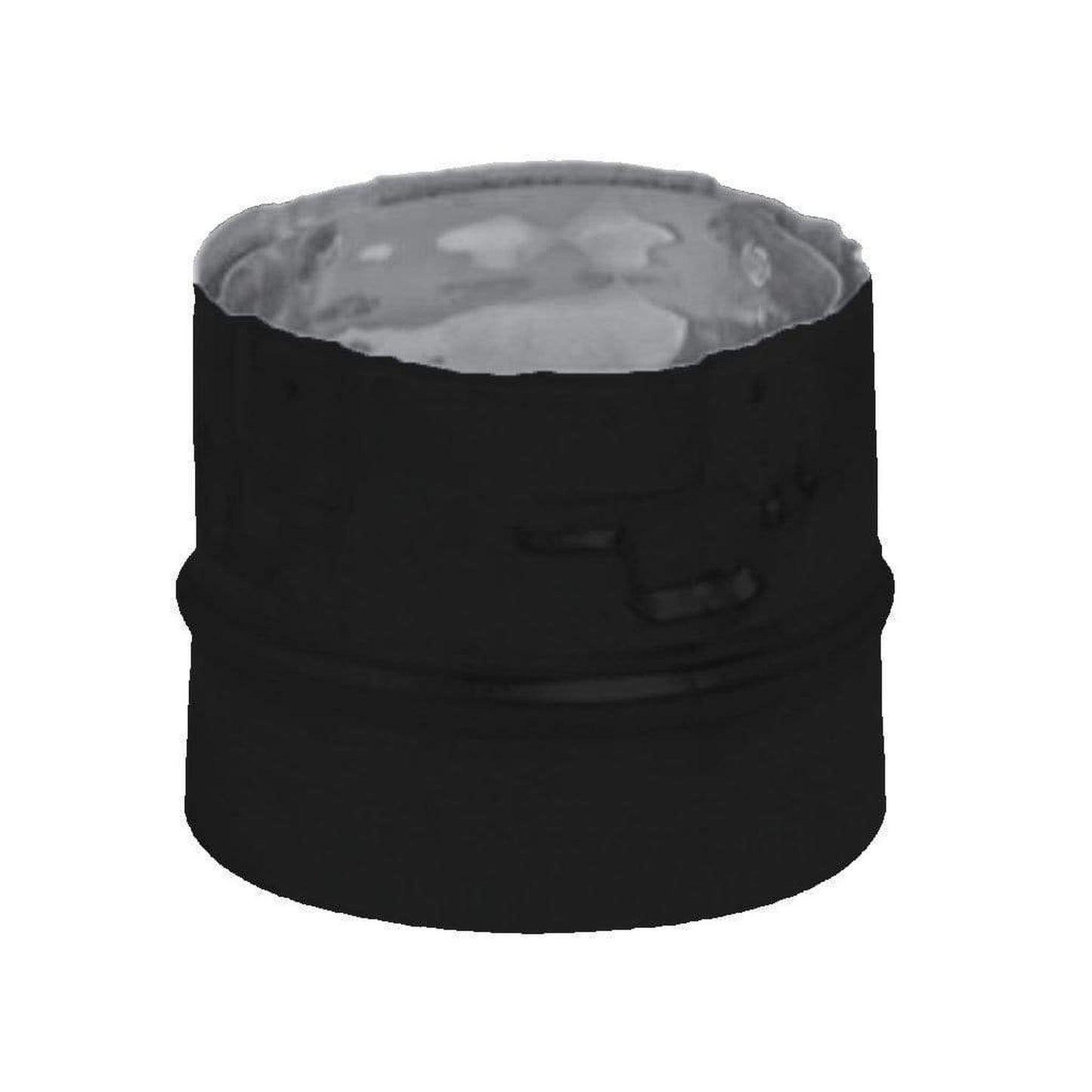 Metal-Fab Biomass Chimney 3" Black Universal Stove Adapter