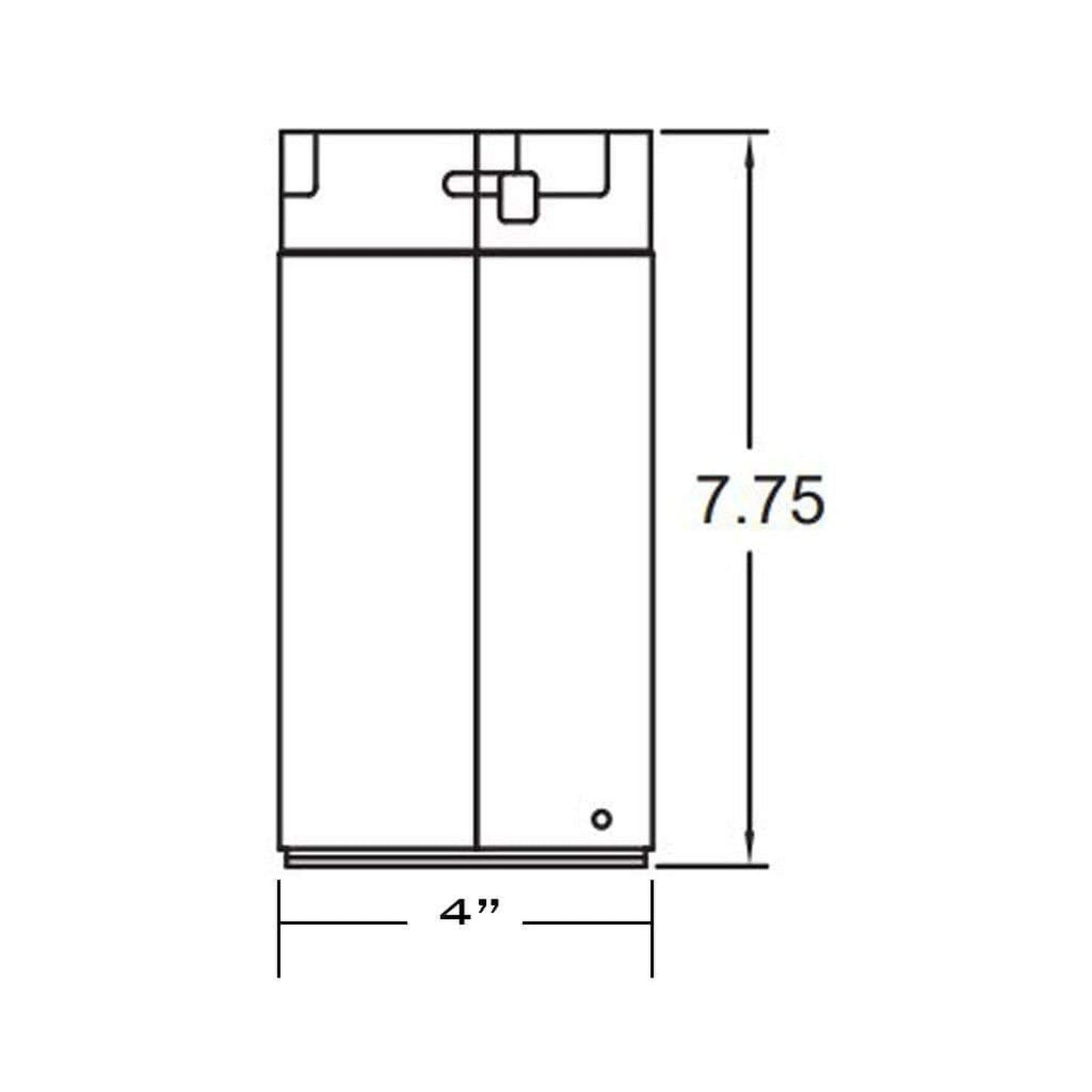 Metal-Fab Biomass Chimney 4" Black Male Flex Adapter