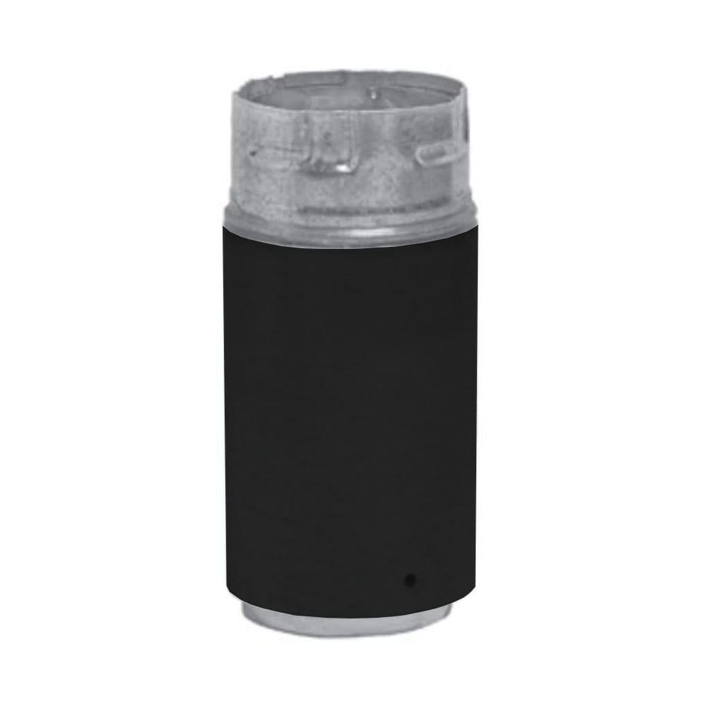 Metal-Fab Biomass Chimney 4" Black Male Flex Adapter