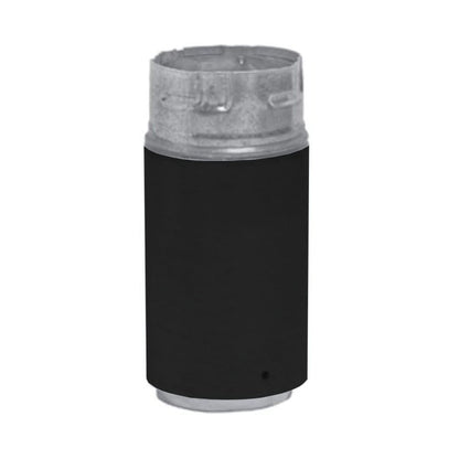 Metal-Fab Biomass Chimney 4" Black Male Flex Adapter