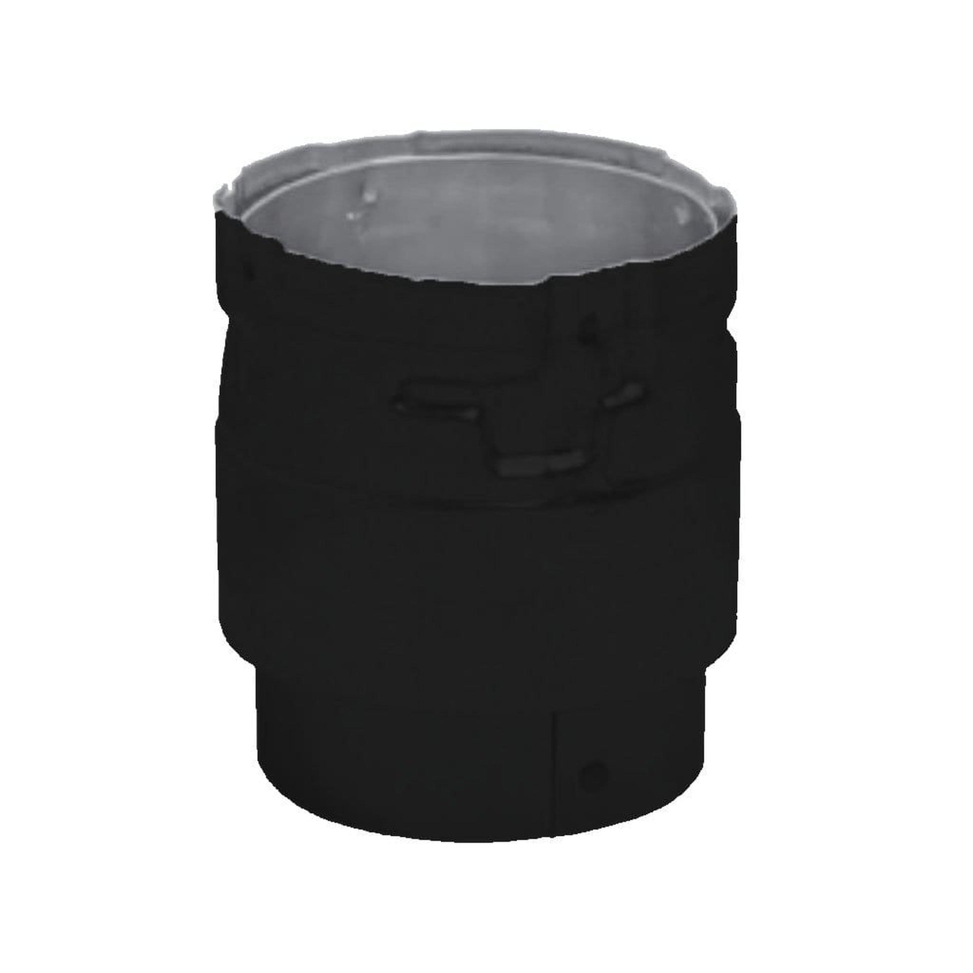 Metal-Fab Biomass Chimney 4" Black Standard Stove Adapter