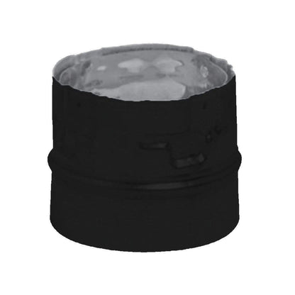 Metal-Fab Biomass Chimney 4" Black Universal Stove Adapter