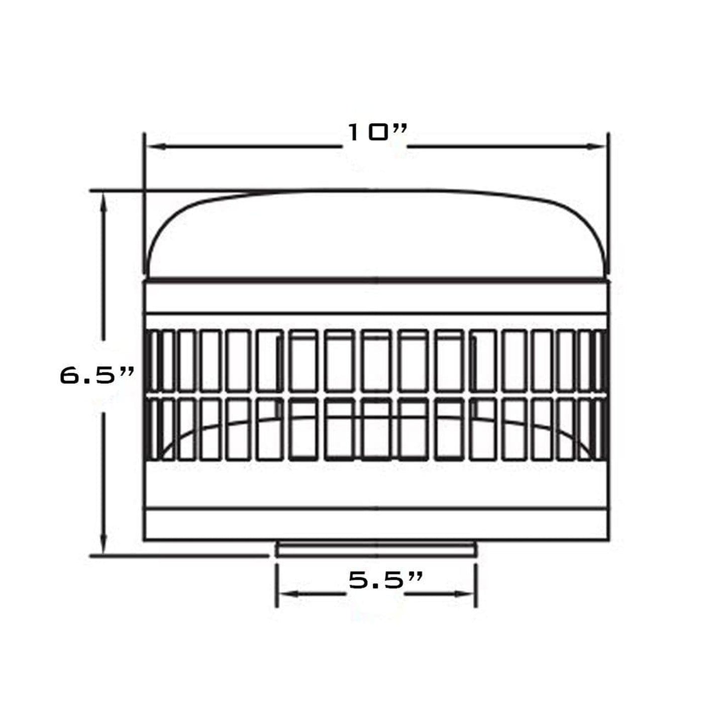 Metal-Fab Biomass Chimney 5" Stainless Steel Vertical Vent Cap