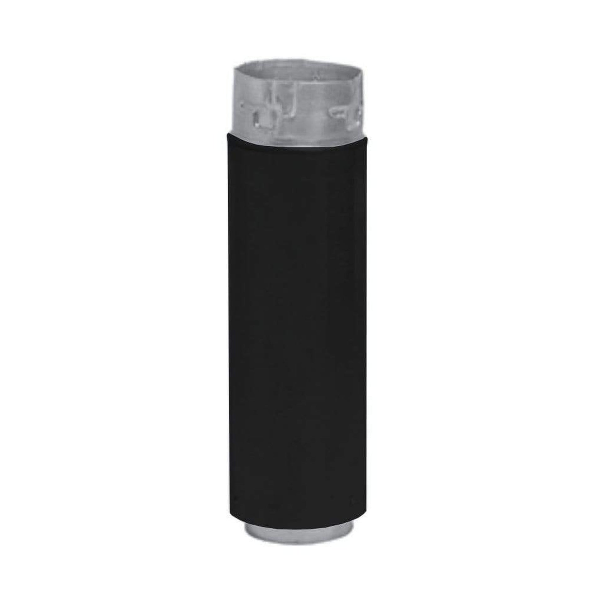 Metal-Fab Biomass Chimney Type-L Vent 3" x 12" Black Adjustable Pipe Length