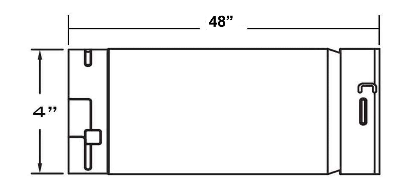 Metal-Fab Biomass Chimney Type-L Vent 4" x 48" Rigid Pipe Length