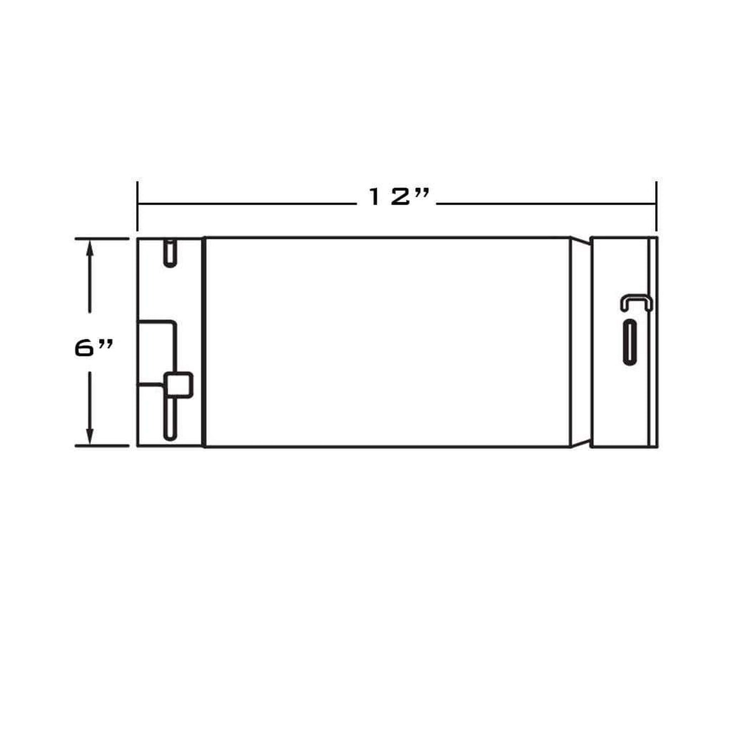 Metal-Fab Biomass Chimney Type-L Vent 6" x 12" Black Rigid Pipe Length