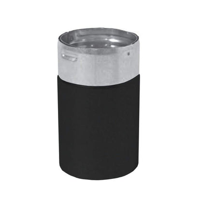 Metal-Fab Premium Biomass 3" Black Male Flex Adapter